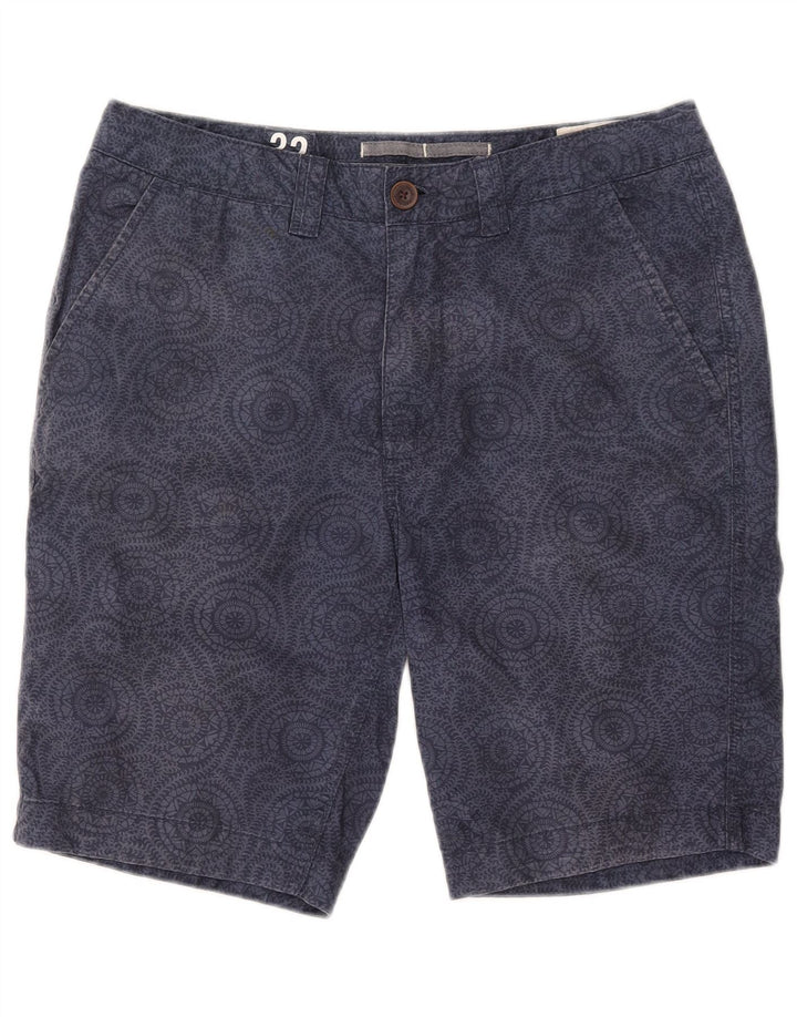 Fat Face Short Chino Homme W32 Coton Floral Bleu Marine Moyen