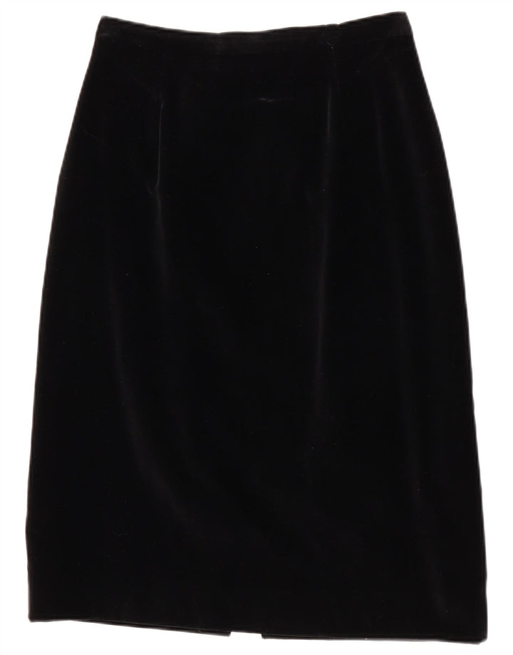Jupe crayon vintage pour femme Medium W28 Noir