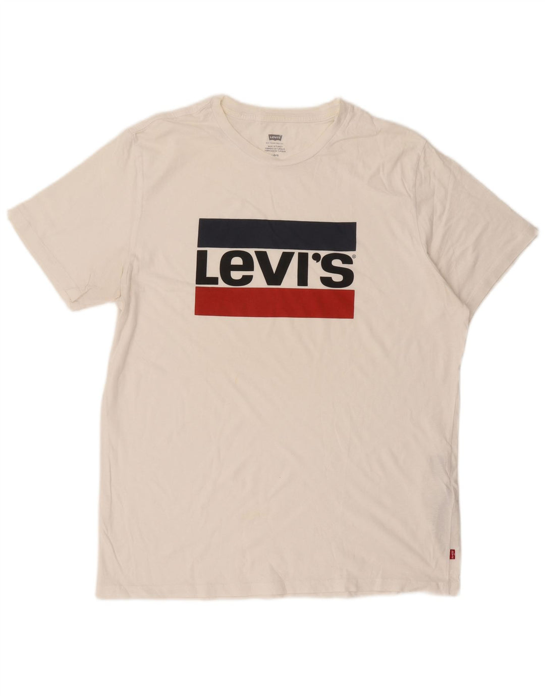 LEVI'S T-Shirt Graphique Homme Grand Blanc Coton