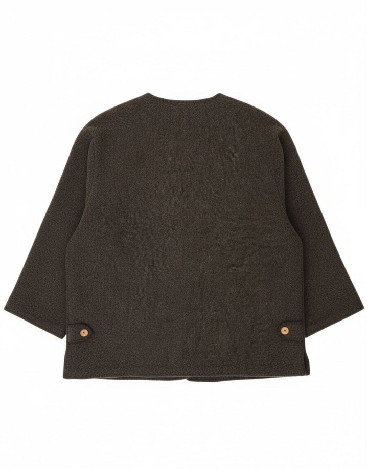 Street One Veste blazer surdimensionnée à 4 boutons pour femme EU 36 Petite laine grise
