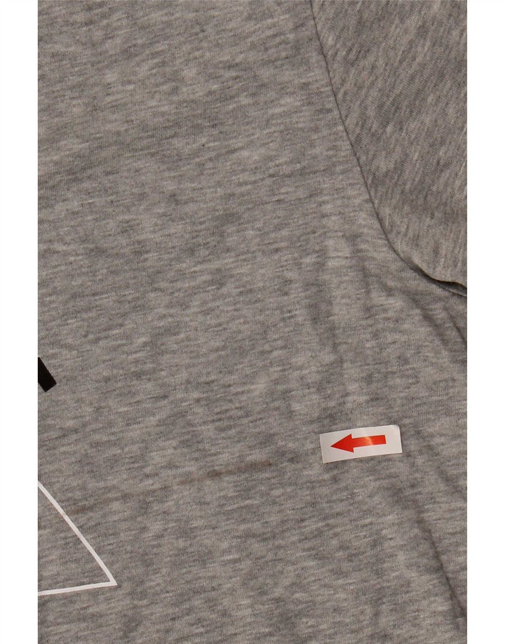 Nike T-shirt graphique pour homme en coton gris Taille L
