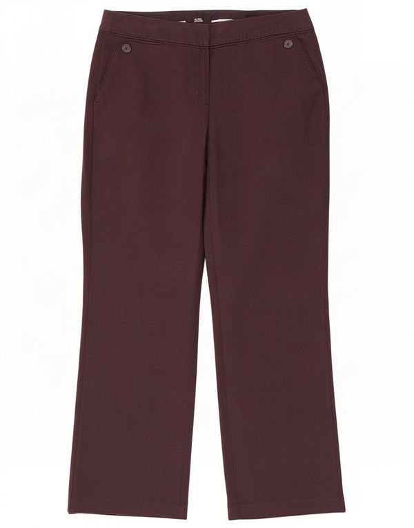 Marks & Spencer Pantalon décontracté pour femme UK 14 Medium W34 L30 Gris