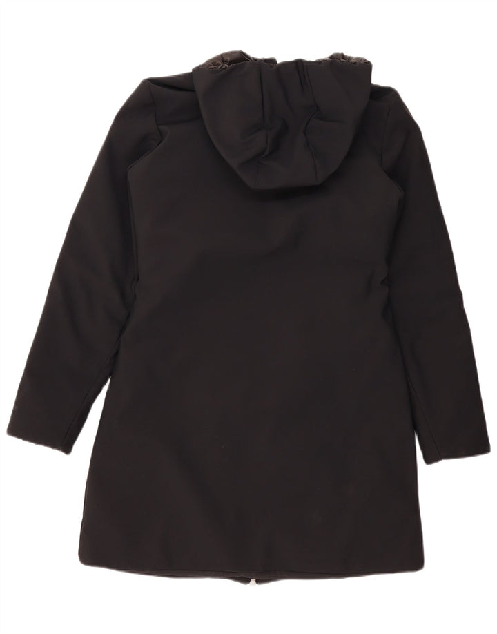 BRUGI Femme Manteau Rembourré À Capuche IT 42 Moyen Noir Polyamide