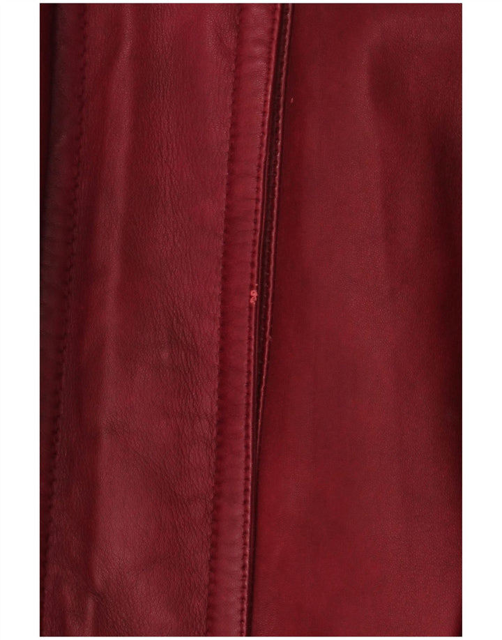 vintage Femme Veste Parka à capuche surdimensionnée EU 48 2XL Maroon