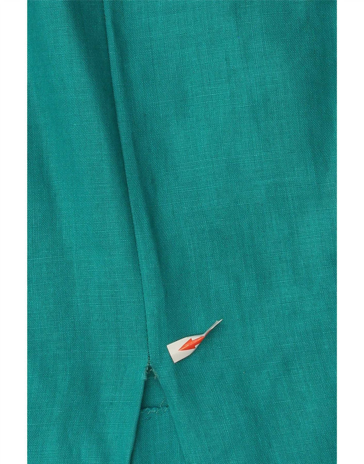 Jupe Midi Femme Vintage W24 XS Turquoise