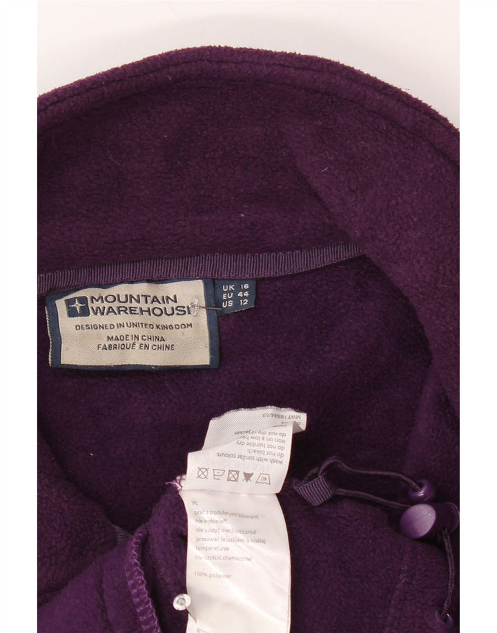 MOUNTAIN WAREHOUSE Veste polaire doublée pour femme UK 16 Large Violet Polyester