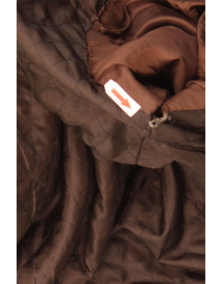 veste en daim homme vintage IT 48 cuir marron moyen