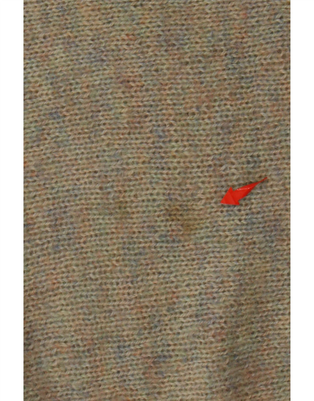 VINTAGE Femme Col Bateau Pull Pull UK 14 Grand Multicolore Moucheté