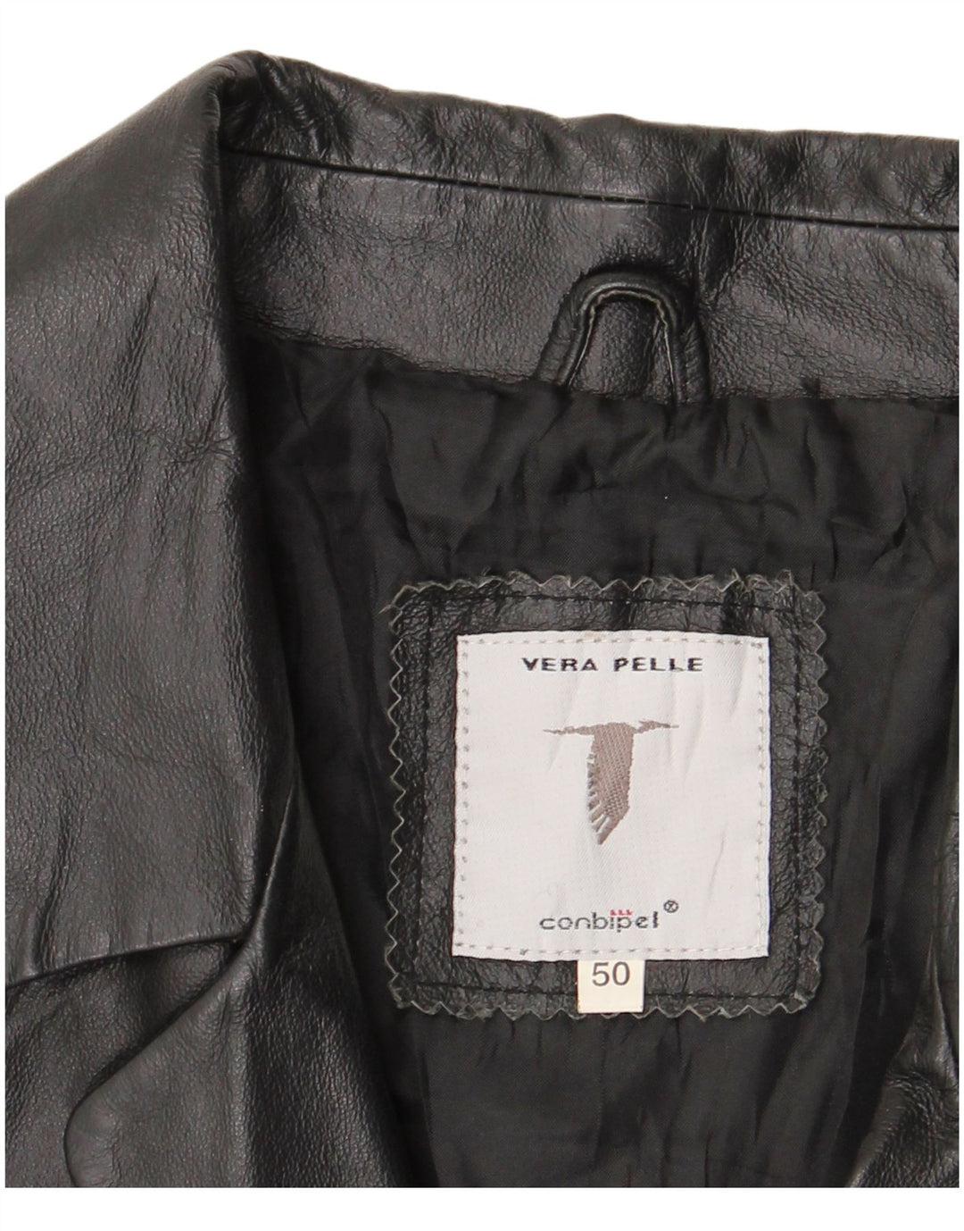 CONBIPEL Manteau en Cuir Homme IT 50 Grand Cuir Noir