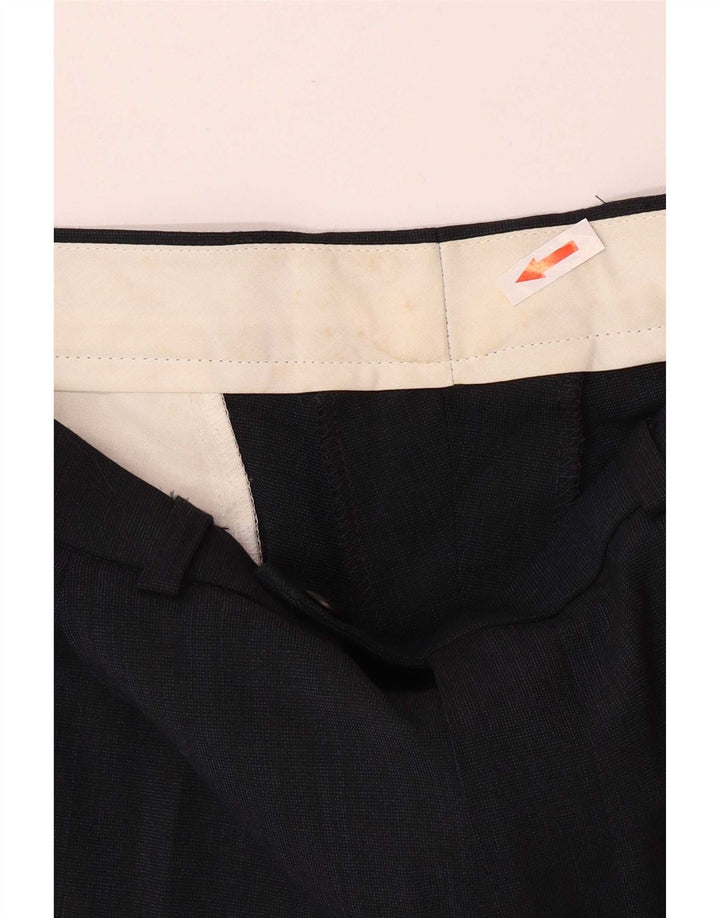 Marks & Spencer Pantalon de costume pour homme W34 L33 Bleu marine Polyester