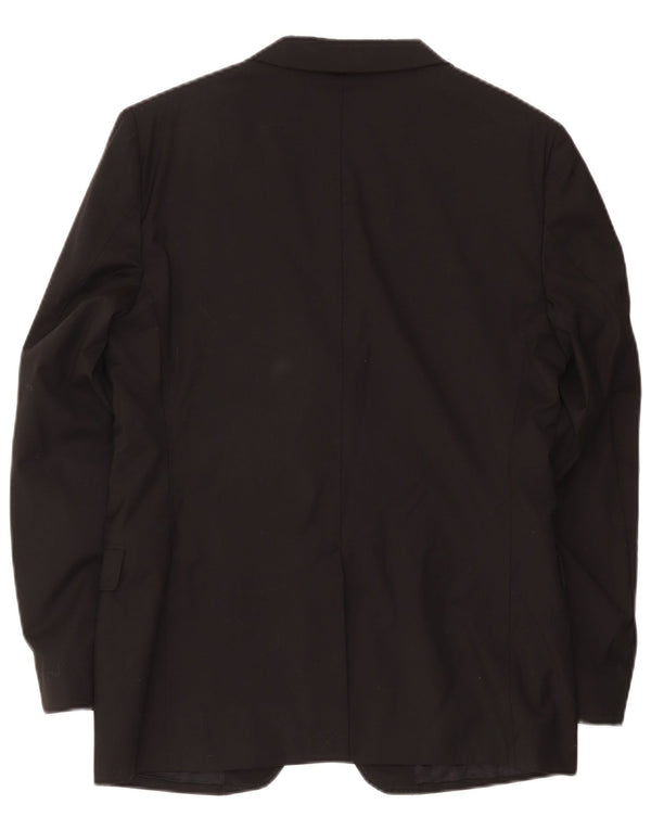 Massimo Dutti Veste blazer à 2 boutons pour homme EU 54 XL Laine noire