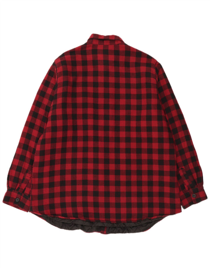 EMP Chemise en flanelle pour homme Lumberjack 2XL en coton vichy rouge