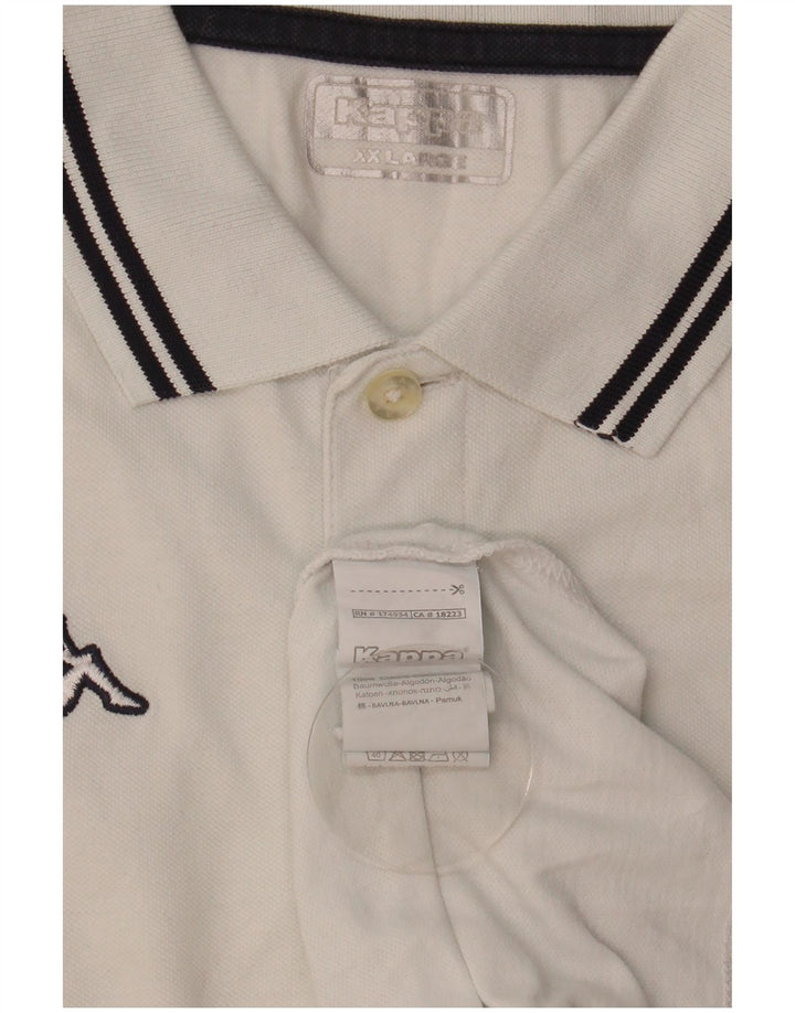 KAPPA Polo Homme 2XL Blanc Coton