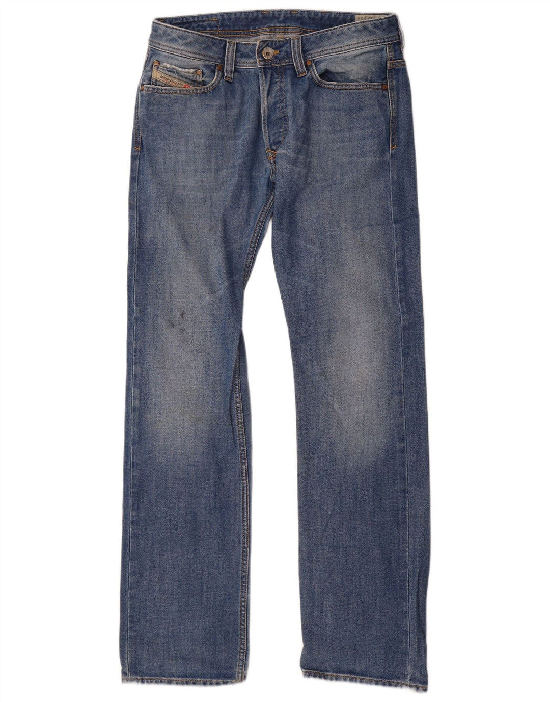 Diesel Jean Droit Viker Homme W32 L34 Bleu Coton