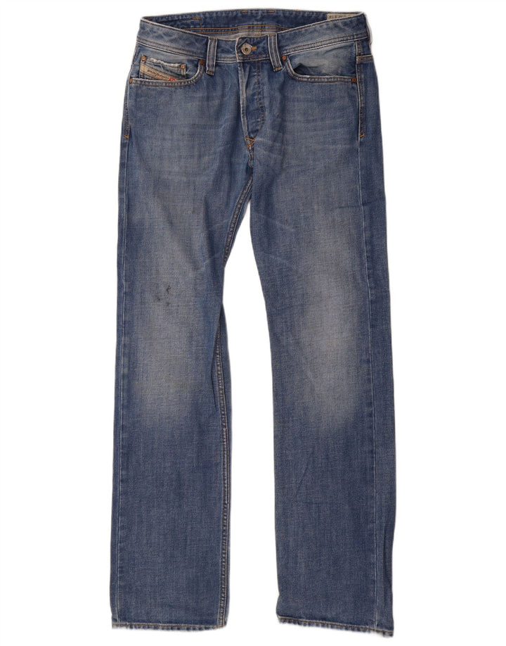 Diesel Jean Droit Viker Homme W32 L34 Bleu Coton