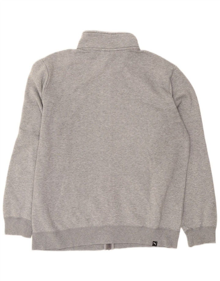 Puma Veste de survêtement pour homme en coton moucheté Gris Taille L