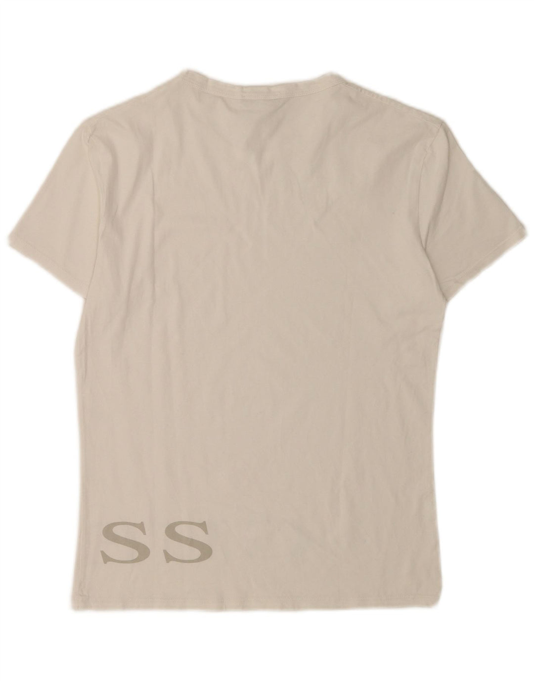 Guess T-Shirt Graphique Homme Grand Blanc Coton