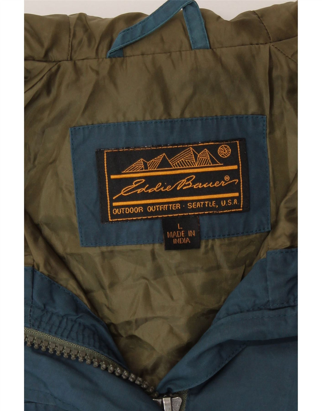 Eddie Bauer Veste utilitaire à capuche pour femme UK 16 Large Bleu Nylon