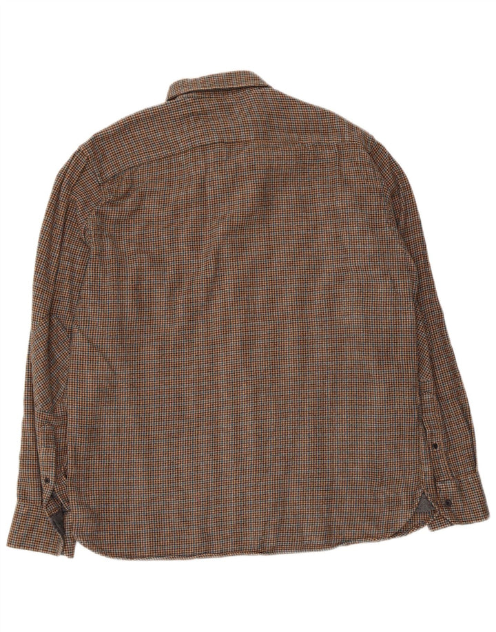 Marks & Spencer Chemise en Flanelle Blue Harbor Homme Marron Moyen Pied-de-Poule