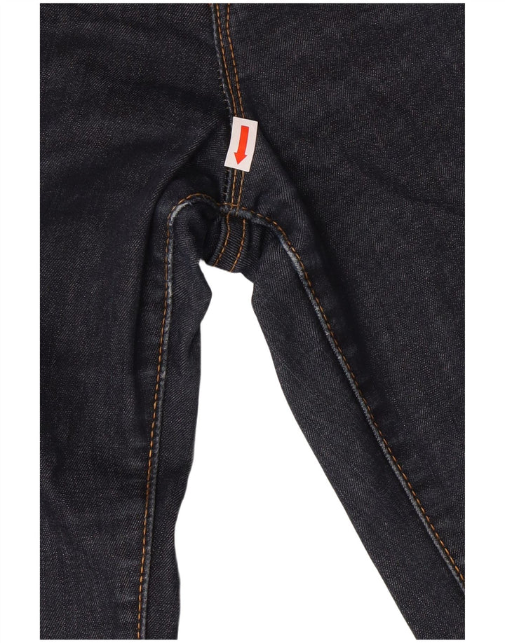 BENETTON Womens Bootcut Jeans  W27 L31 Navy Blue Cotton