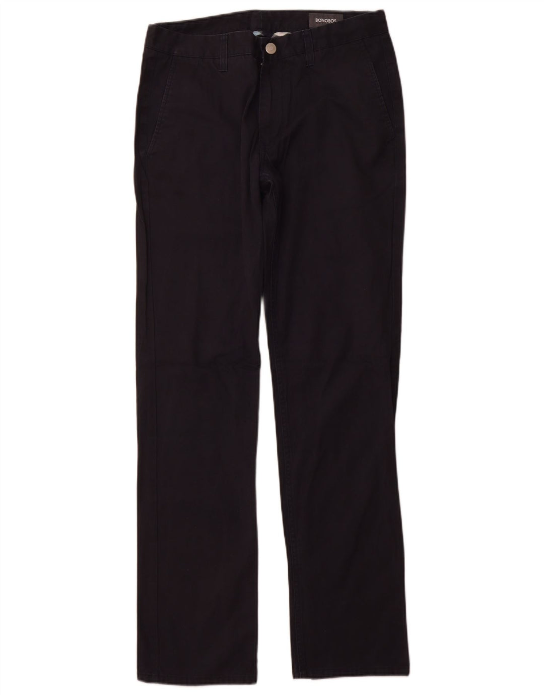 BONOBOS Pantalon Chino Droit Homme W31 L32 Noir Coton