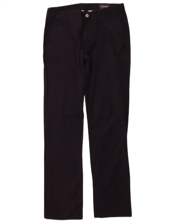 BONOBOS Pantalon Chino Droit Homme W31 L32 Noir Coton