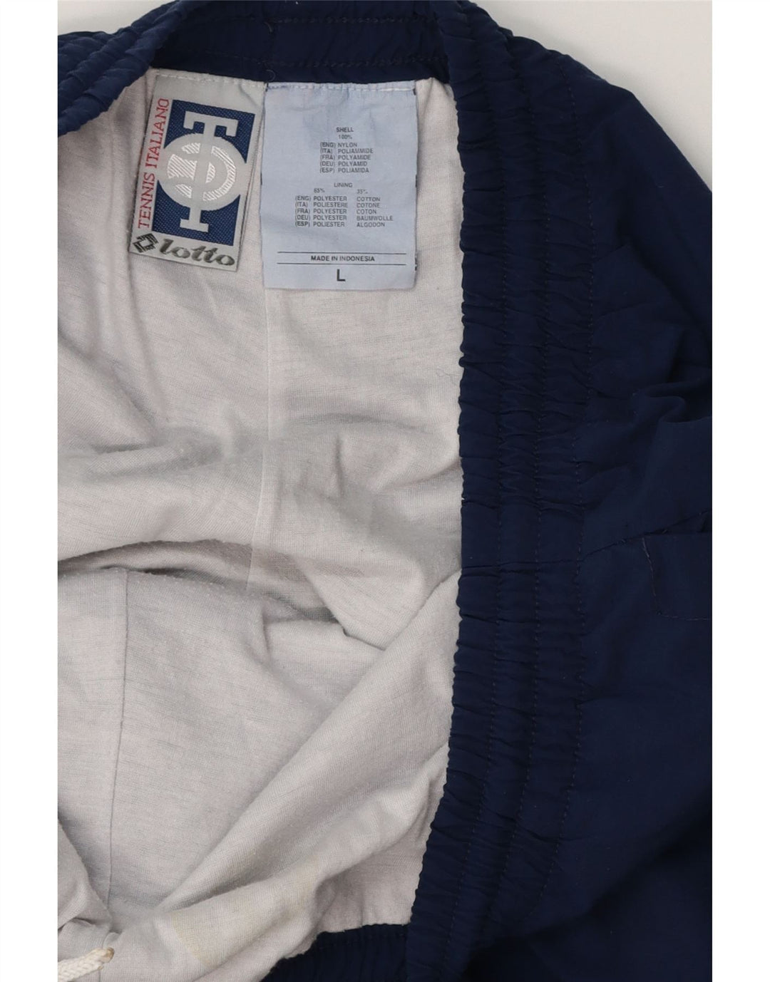LOTTO Pantalon de Survêtement Homme Joggers Large Bleu Marine Polyester
