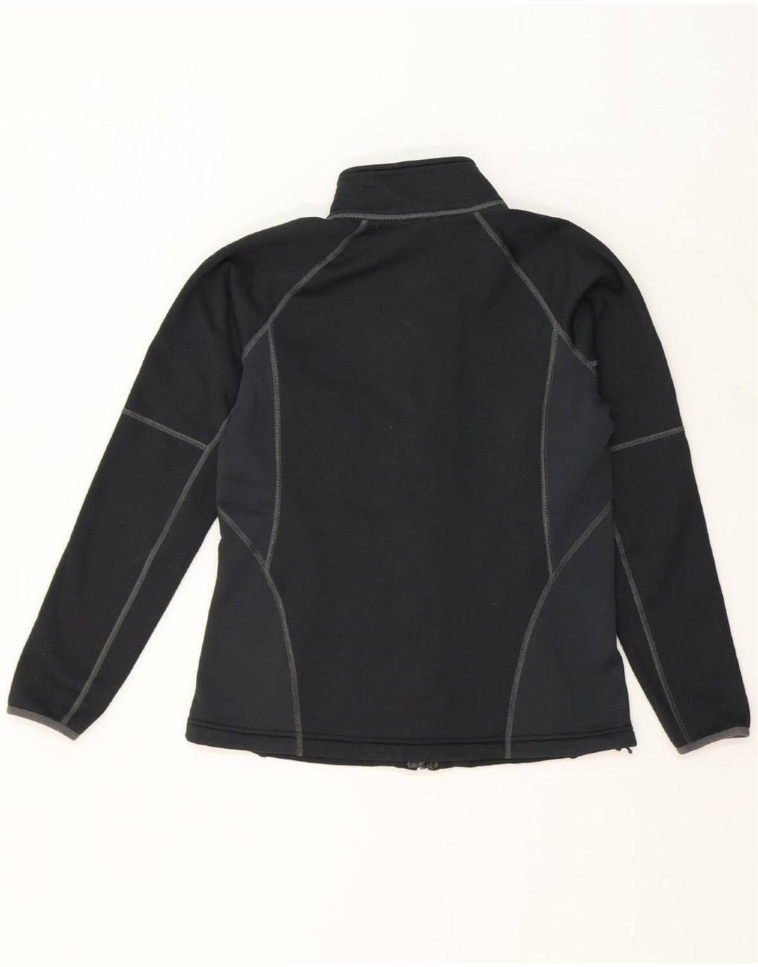 L.L.BEAN Womens Tracksuit Top Jacket UK 14 Medium Black Colourblock Vintage L.L.Bean and Second-Hand L.L.Bean from Messina Hembry 