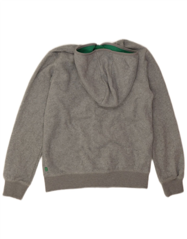 Benetton Veste Polaire à Capuche Garçon 13-14 ans 3XL Gris Polyester