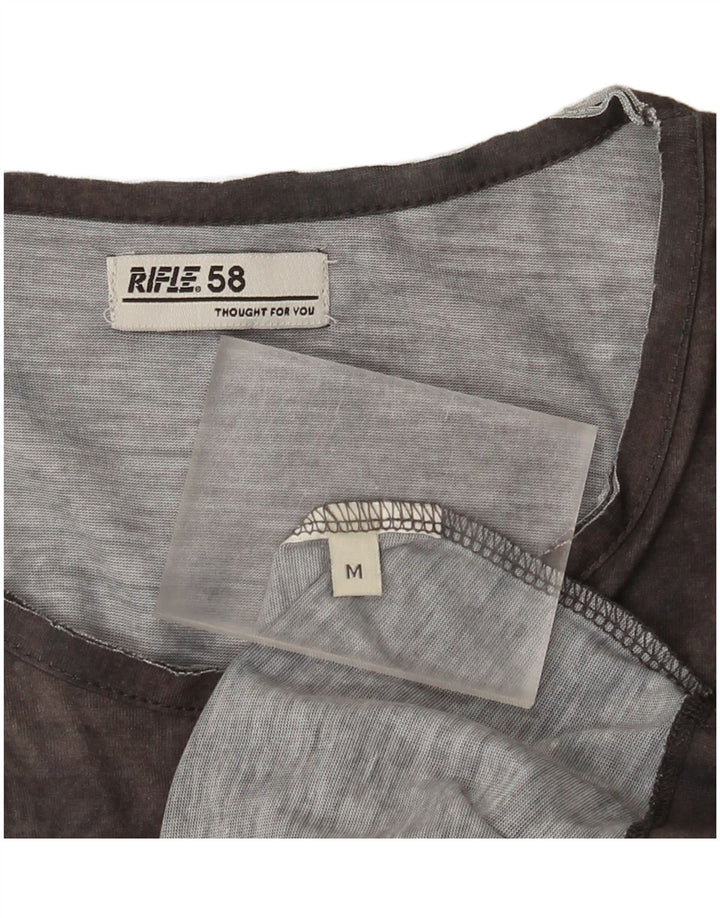 Rifle T-Shirt Graphique Homme Gris Moyen Tie Dye