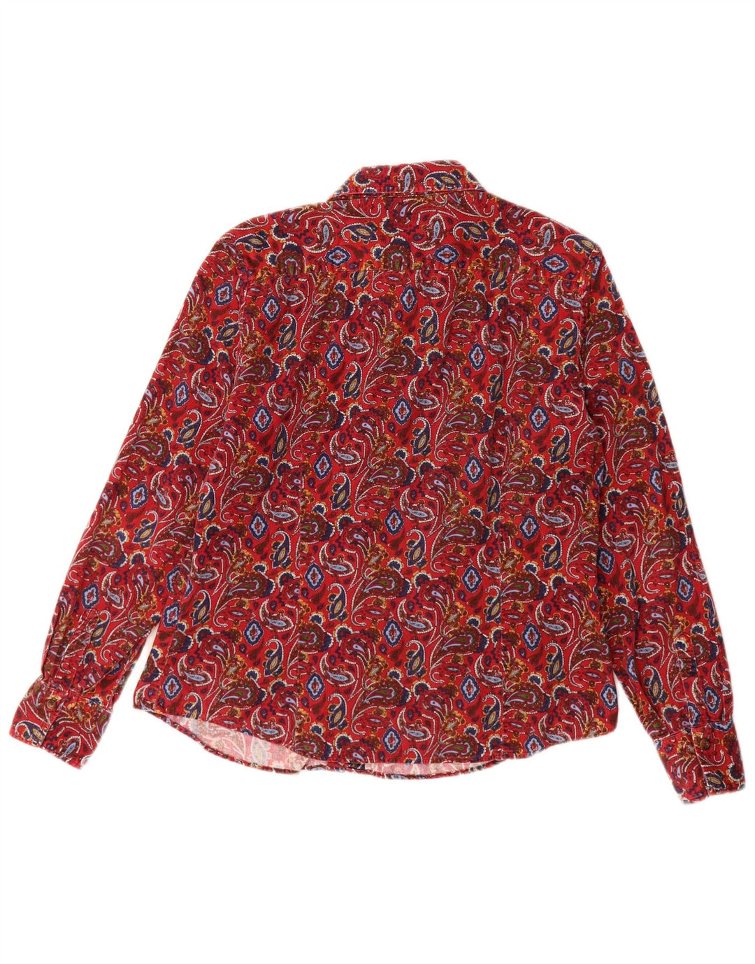 LAWRENCE GRAY Chemise en velours côtelé pour femme EU 40 Coton Paisley Rouge Moyen