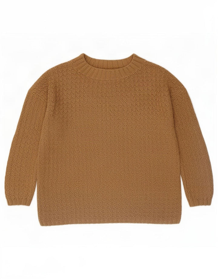 vintage Mens Turtle Neck Jumper Pull Grand Brun
