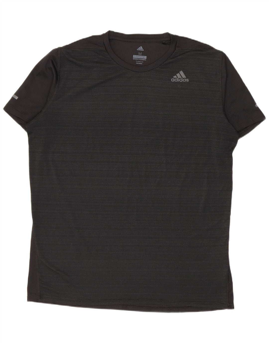 ADIDAS T-shirt Climalite pour hommes, rayures noires moyennes