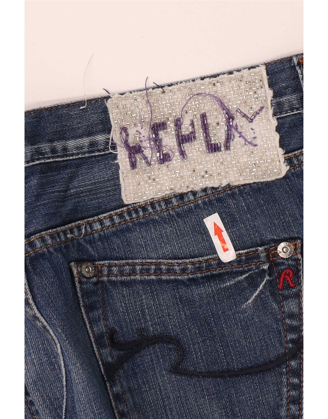 Replay Jean droit femme W32 L34 bleu coton