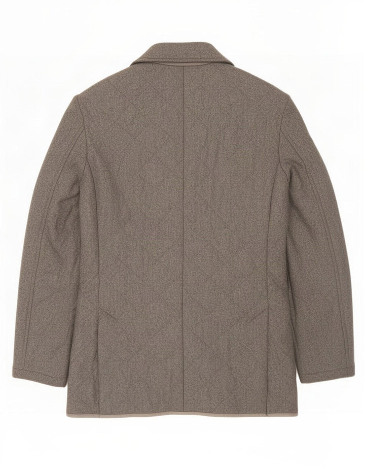 Sartoria Rossi Veste blazer matelassée à 3 boutons pour homme IT 46 Petite laine grise