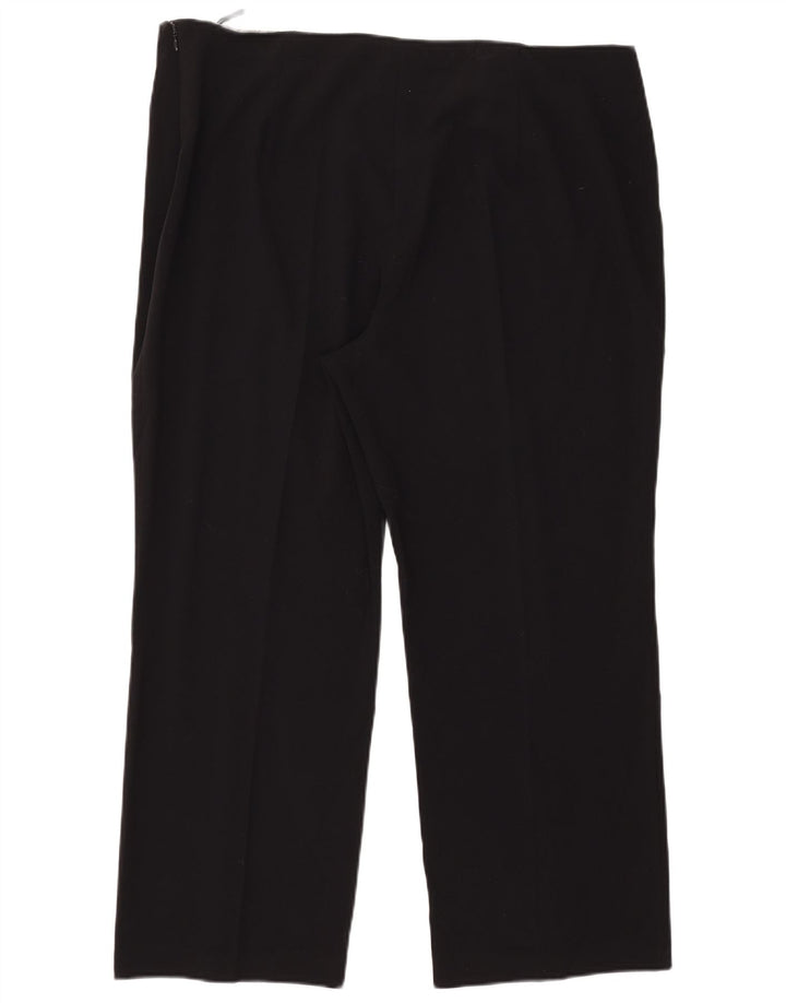 Marks & Spencer Pantalon décontracté droit pour femme W40 L27 Noir
