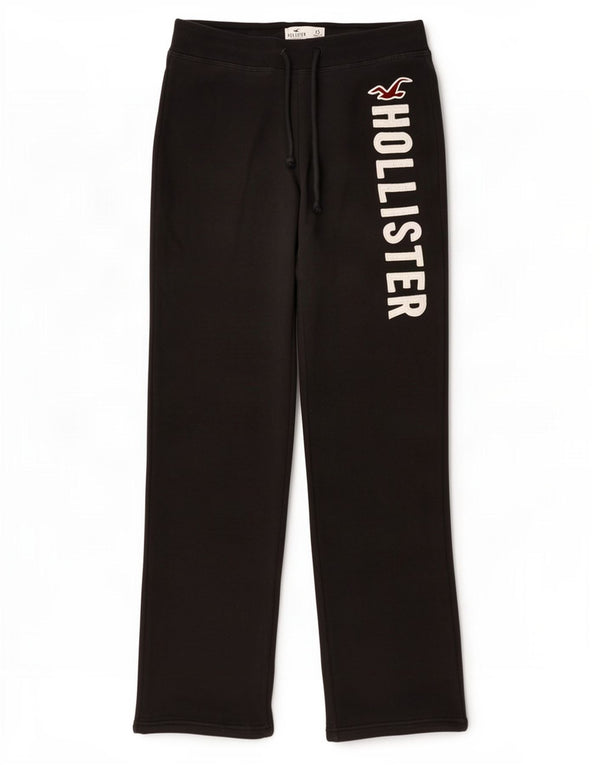Hollister Pantalon de survêtement graphique pour femme UK 6 XS Noir Coton