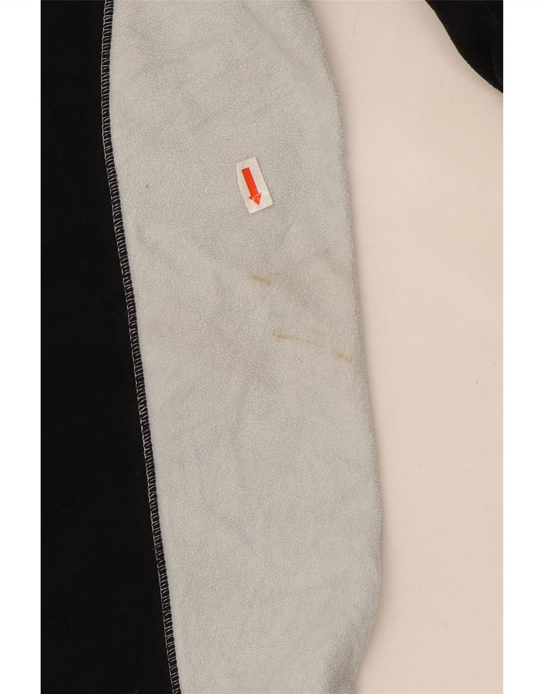 Eddie Bauer Pull polaire à col zippé pour homme Large Noir Colorblock Polyester