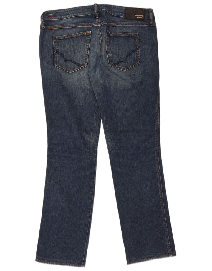 Diesel Femme Lhela Jean Droit W32 L32 Bleu Coton
