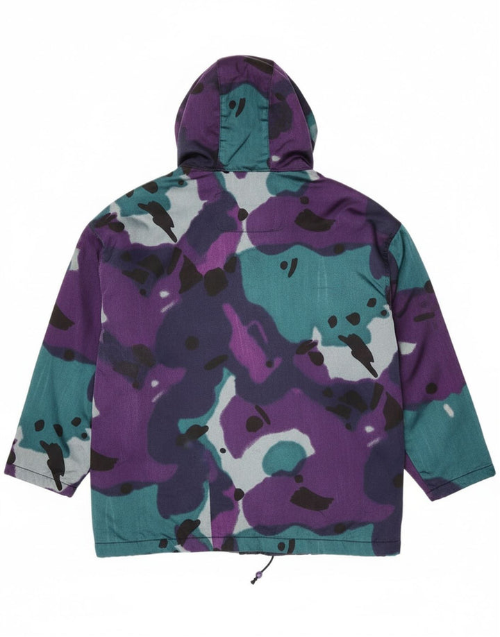 Gil Bret Veste matelassée surdimensionnée à capuche pour femme UK 20 2XL Violet Camouflage