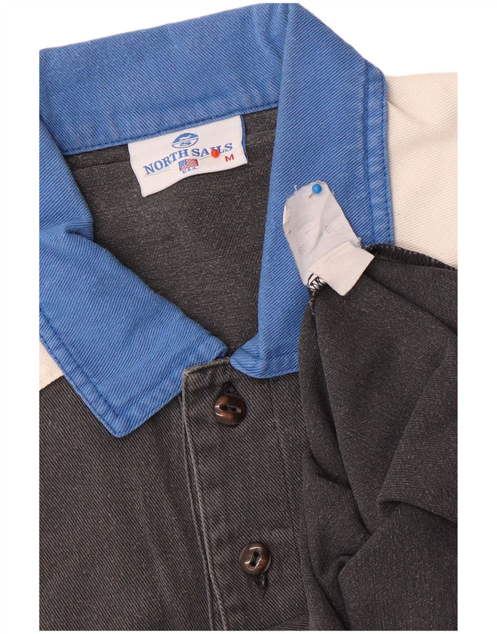 North Sails Polo Graphique Homme Gris Moyen Colourblock Coton