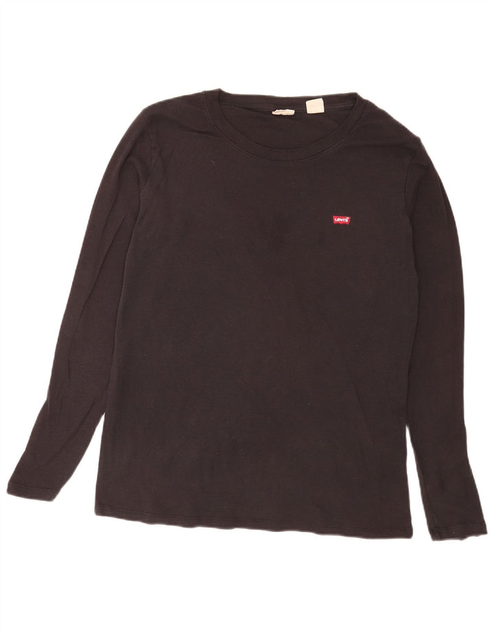 Levi's Top Manches Longues Femme UK 18 XL Noir Coton