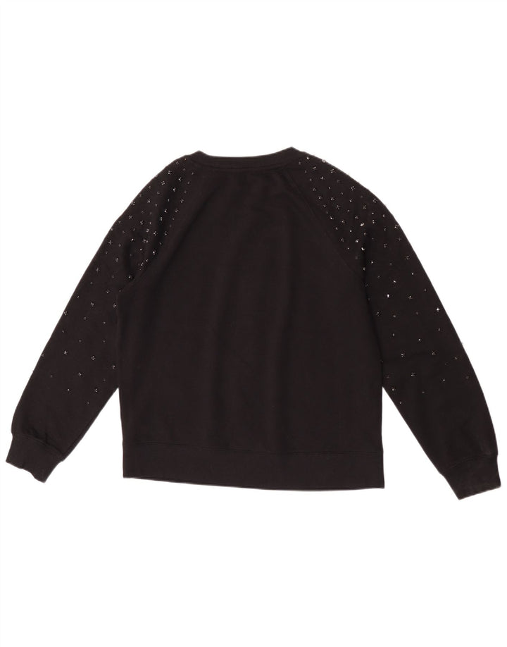 Marks & Spencer Sweat-shirt surdimensionné pour femme UK 6 XS Noir Coton