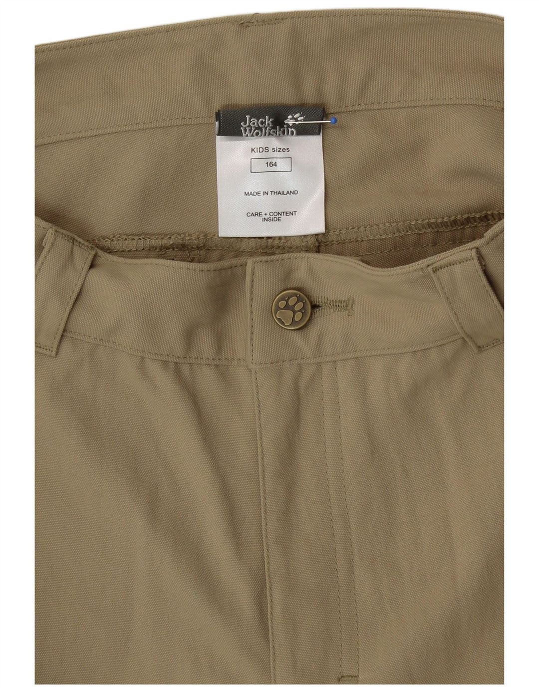 Jack Wolfskin Short Cargo Graphique Garçon 13-14 Ans W28 Beige Polyamide