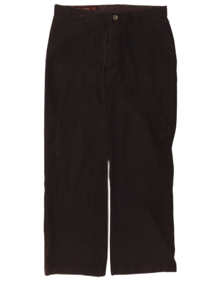 Marlboro Classics Pantalon cargo droit pour homme W32 L28 Noir Coton