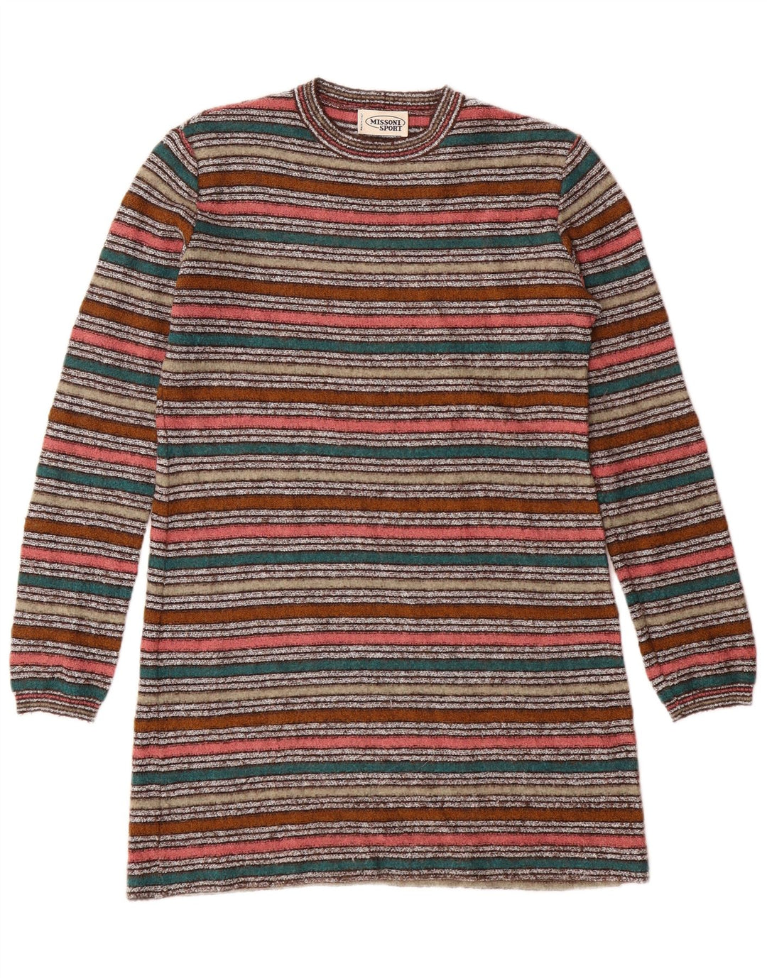 MISSONI SPORT Robe Pull Femme IT 42 Rayé Multicolore Moyen