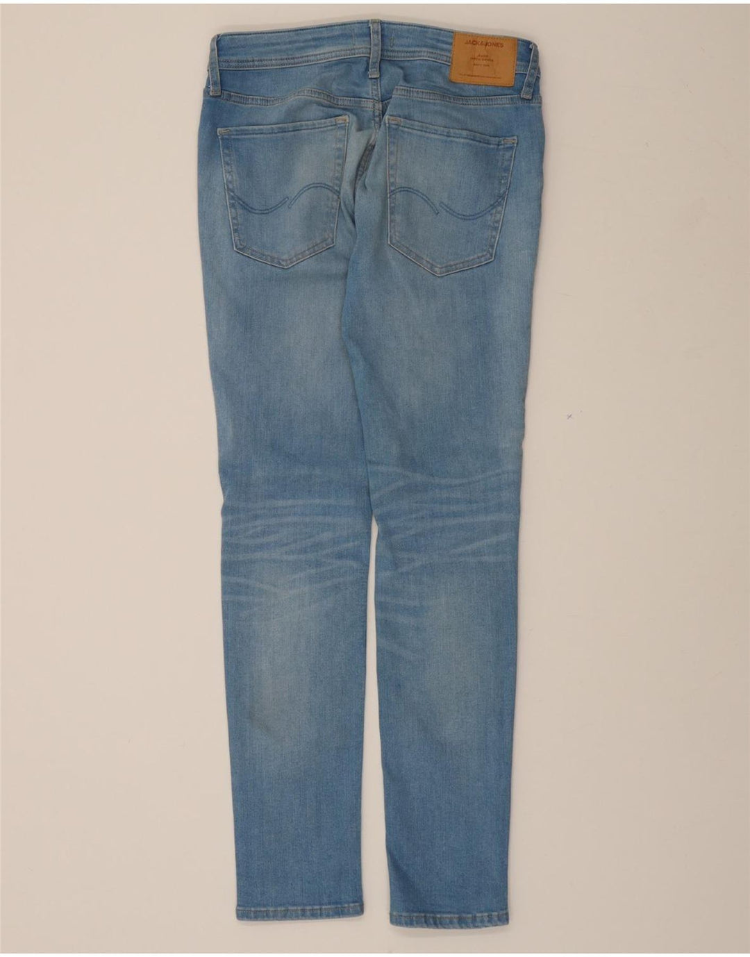 JACK & JONES Mens Slim Jeans  W34 L32 Blue Cotton Vintage Jack & Jones and Second-Hand Jack & Jones from Messina Hembry 