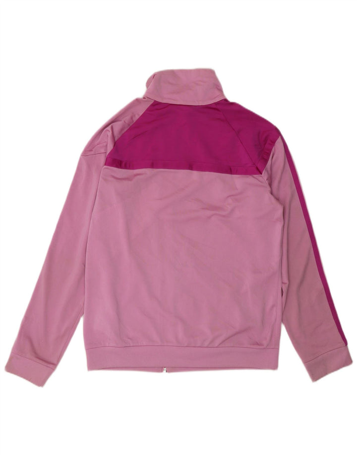 Adidas Veste de survêtement pour femme UK 12/14 Rose moyen Colourblock