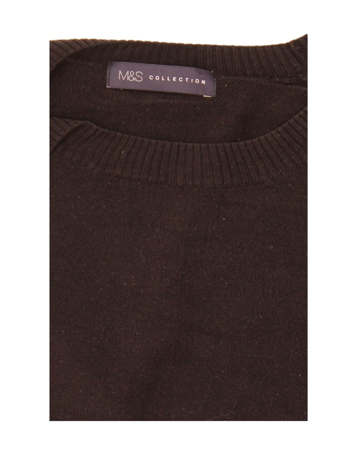 Marks & Spencer Pull col bateau pour femme UK 12 Medium Noir