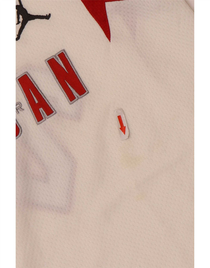 Jordan Débardeur graphique pour garçon 12-13 ans Grand Blanc Colorblock Polyester